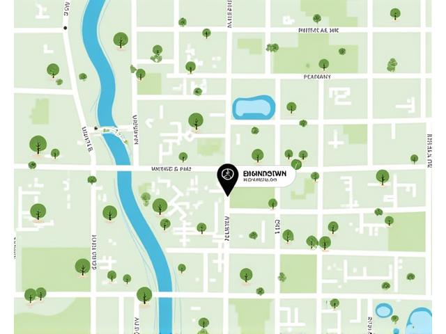 Illustrative map showing Veridian Bloom's office location in Portland, Oregon with green markers for nearby parks and wellness centers.