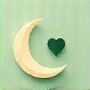 Stylized icon of a crescent moon and stars, representing sleep.