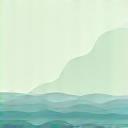 Stylized icon of a person meditating or a calm wave, representing stress management.