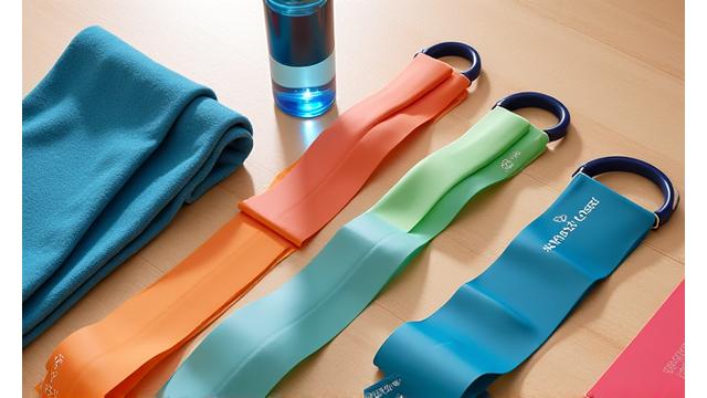 Set of colorful resistance bands